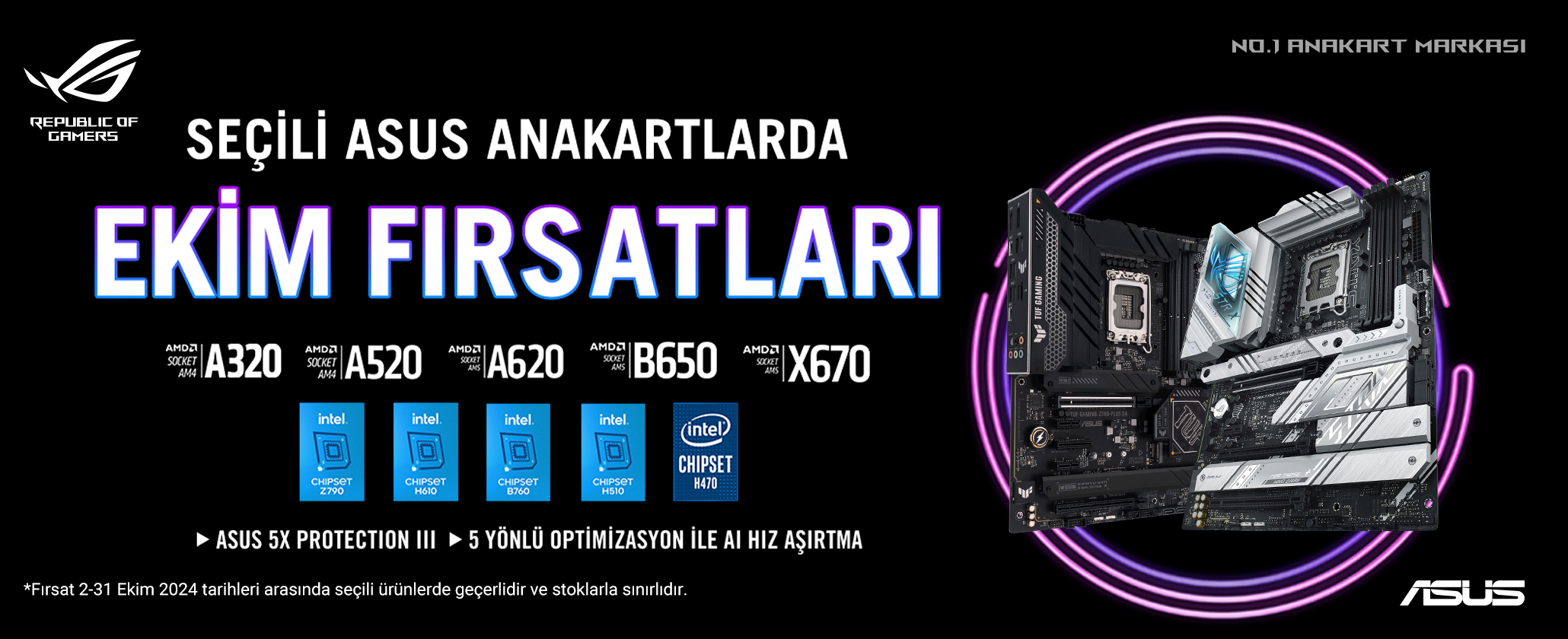 ASUS Eylül Anakart Kampanyası