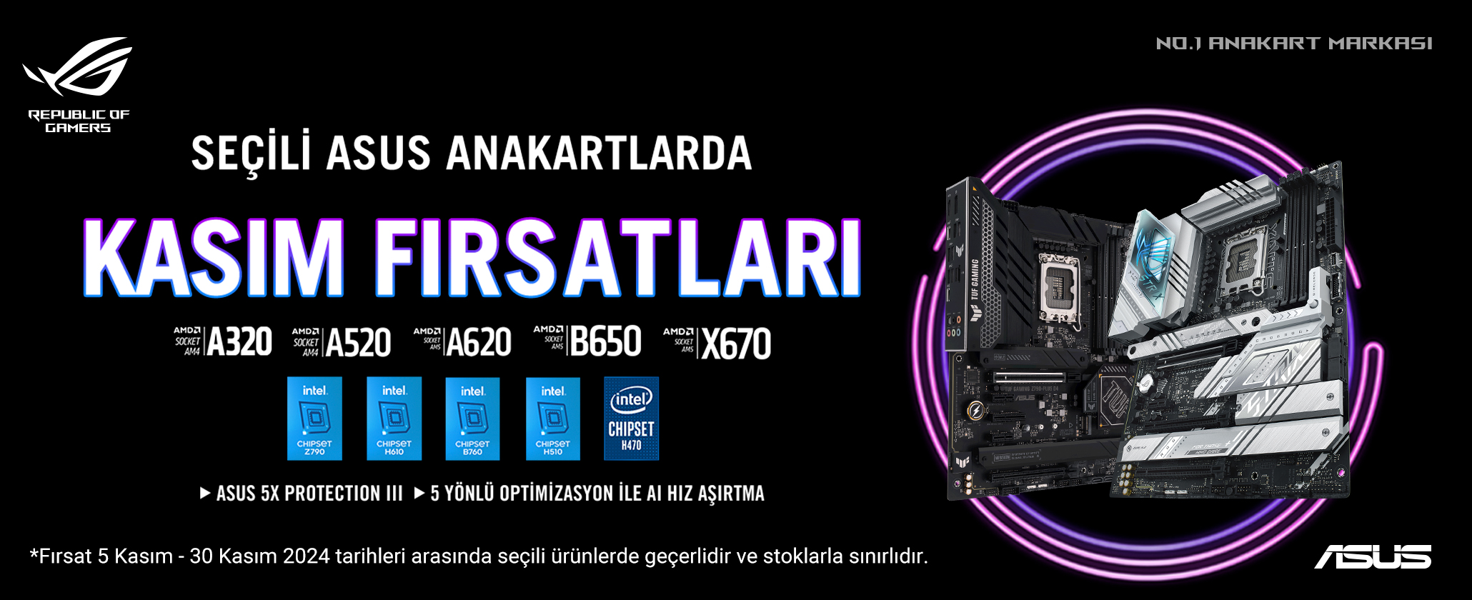 ASUS Kasım Anakart Kampanyası