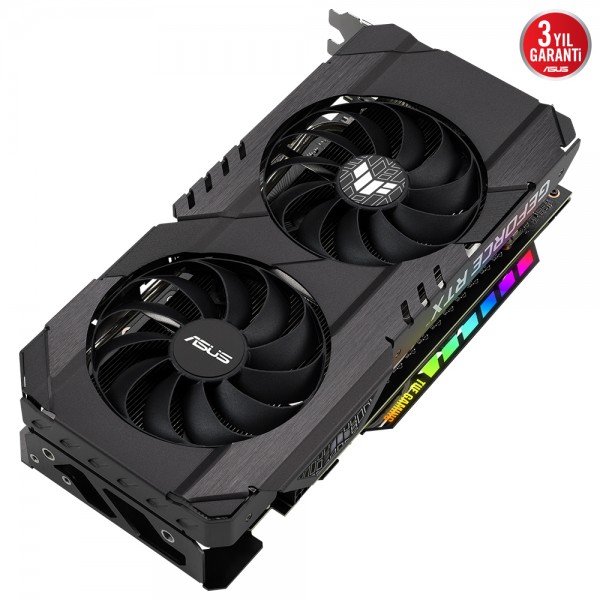 ASUS GEFORCE RTX 3050 TUF-RTX3050-O8G-GAMING 8GB GDDR6 128bit 1852MHz OC HDMI 3xDP RGB EKRAN KARTI 3