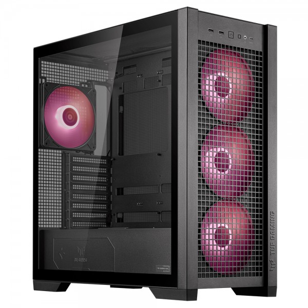 ASUS GT302 TUF Gaming ARGB Tempered Glass Siyah  E-ATX Mid Tower Kasa 1