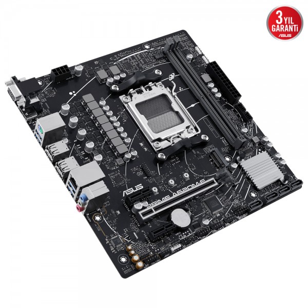 ASUS PRIME A620M-E AMD A620 AM5 DDR5 6400MHz mATX Anakart 3