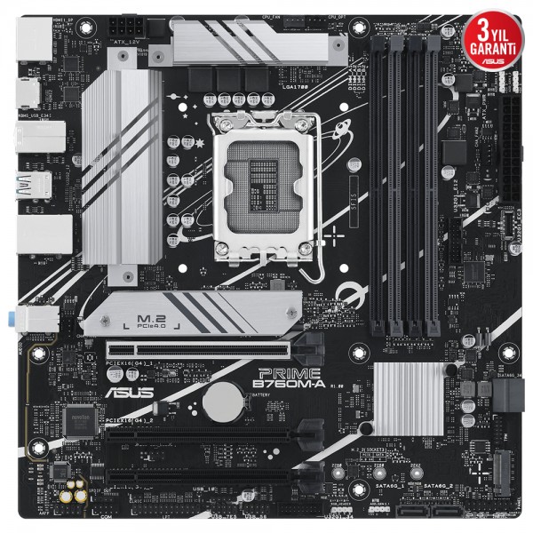 ASUS PRIME B760M-A-CSM Intel B760 LGA1700 DDR5 7200MHz mATX Anakart 2