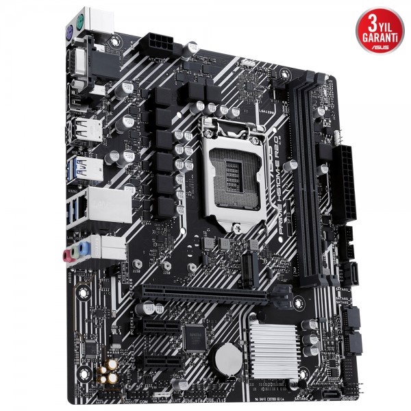 ASUS PRIME H510M-E R2.0 Intel H470 LGA1200 DDR4 3200MHz RGB mATX Anakart 4