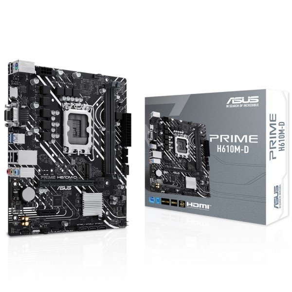 ASUS PRIME H610M-D Intel H610 LGA1700 DDR5 5600MHz mATX Anakart 1