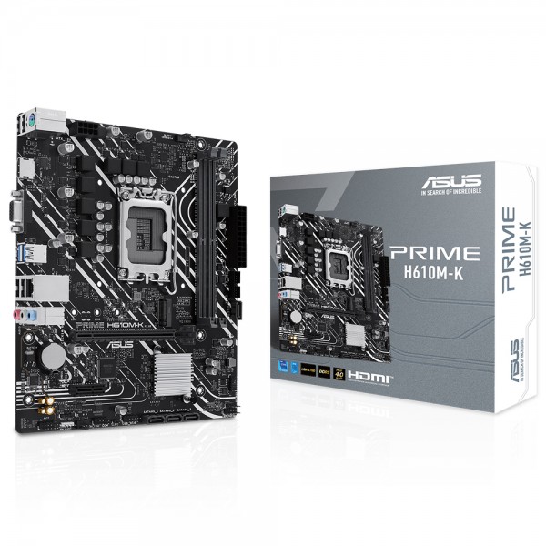 ASUS PRIME H610M-K Intel H610 LGA1700 DDR5 5600MHz mATX Anakart