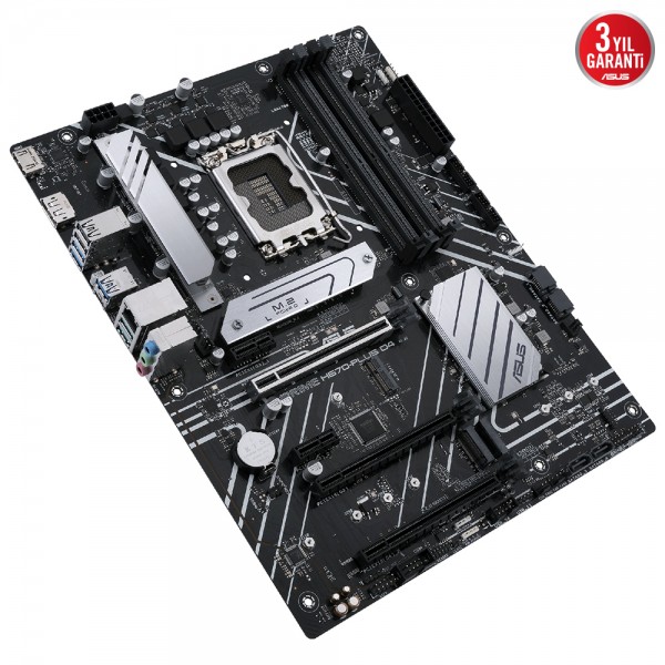 ASUS PRIME H670-PLUS D4 INTEL H670 SOKET 1700 DDR4 5066(OC)MHz ATX GAMING ANAKART 4