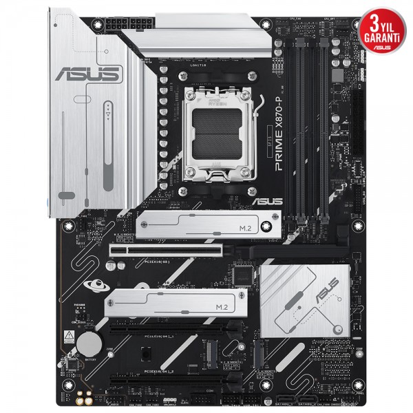 ASUS PRIME X870-P 8000MHz(OC) DDR5 AMD Soket AM5 ATX Anakart 2