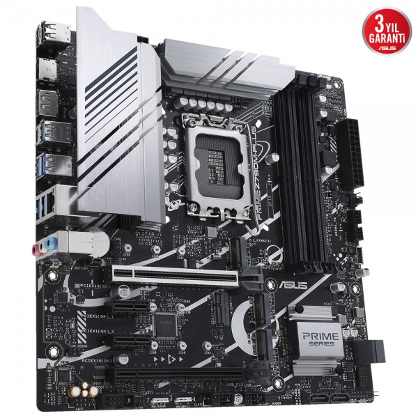 ASUS PRIME Z790M-PLUS LGA1700 DDR5 7200Mhz AURA RGB mATX Anakart 3