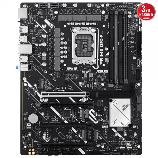 ASUS PRIME Z890-P 7600Mhz(OC) DDR5 Intel Soket 1851 ATX Anakart 2