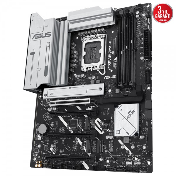 ASUS PRIME Z890-P 7600Mhz(OC) DDR5 Intel Soket 1851 ATX Anakart 3