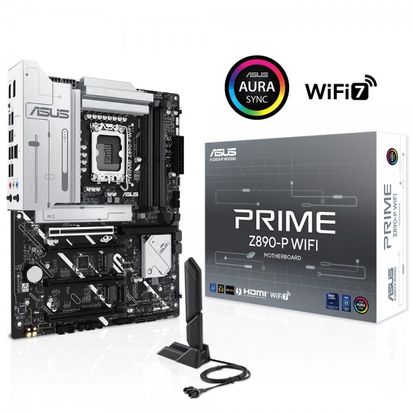 ASUS PRIME Z890-P WIFI 7600Mhz(OC) DDR5 Intel Soket 1851 ATX Anakart