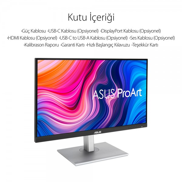 Asus ProArt Display PA279CV 27¨ 5ms 60Hz Adaptive-Sync IPS 4K UHD Monitör Outlet Pikselli Ürün Outlet Pikselli Ürün2 Yıl garanti 5