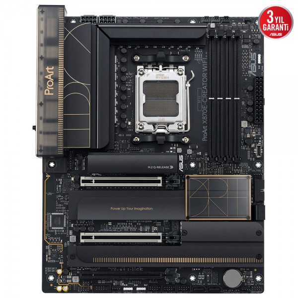 ASUS ProArt X870E-CREATOR WIFI 8000MHz(OC) DDR5 AMD Soket AM5 ATX Anakart 2