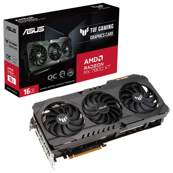 ASUS Radeon RX 7800XT TUF O16G Gaming 16GB GDDR6 256 Bit Ekran Kartı