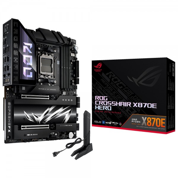 ASUS ROG CROSSHAIR X870E HERO 8400MHz(OC) DDR5 AMD Soket AM5 ATX Anakart