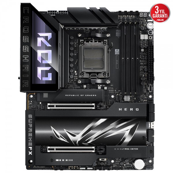 ASUS ROG CROSSHAIR X870E HERO 8400MHz(OC) DDR5 AMD Soket AM5 ATX Anakart 2