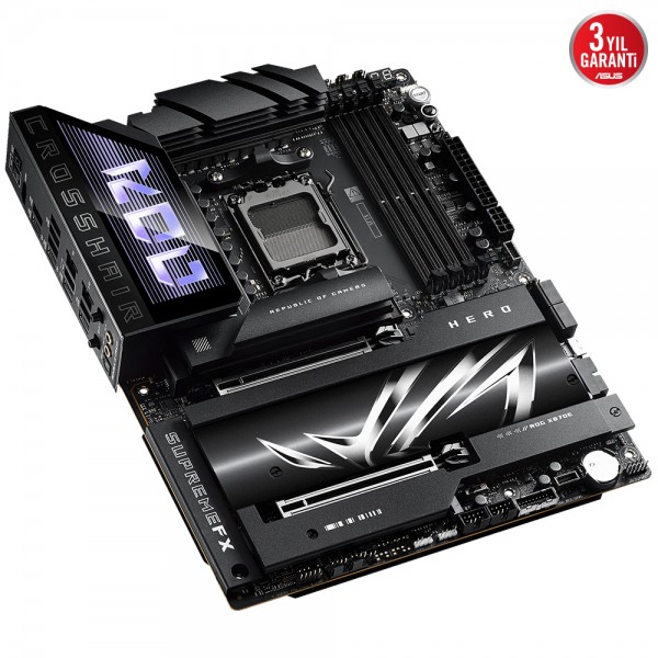 ASUS ROG CROSSHAIR X870E HERO 8400MHz(OC) DDR5 AMD Soket AM5 ATX Anakart 3