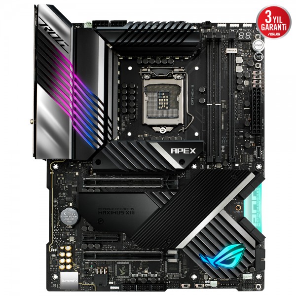 Asus ROG MAXIMUS XIII APEX Intel Z590 Soket 1200 DDR4 5333(OC)MHz ATX Gaming Anakart 3