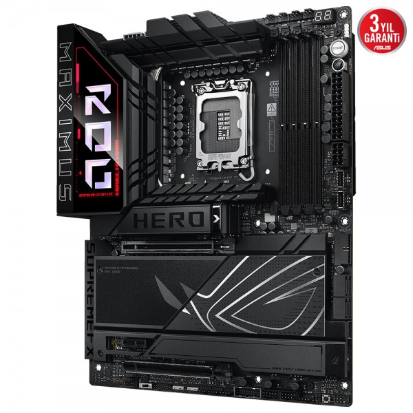 ASUS ROG MAXIMUS Z890 HERO 8800Mhz(OC) DDR5 Intel Soket 1851 ATX Anakart 3