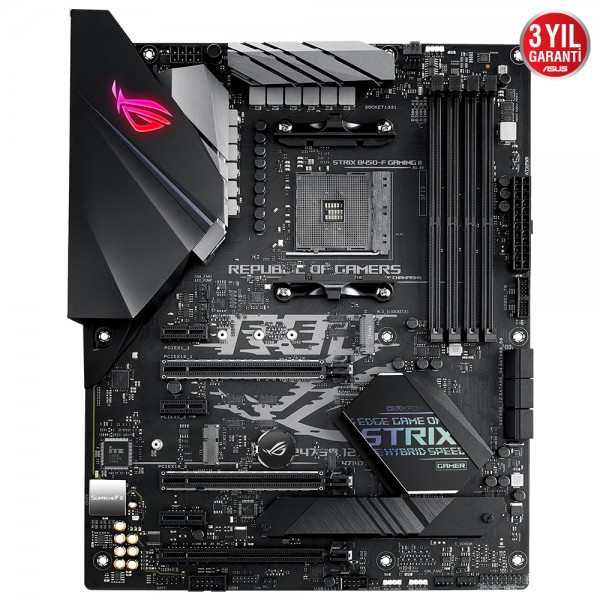 Asus ROG STRIX B450-F GAMING II AMD B450 Soket AM4 DDR4 4400(OC)MHz ATX Gaming Anakart 2