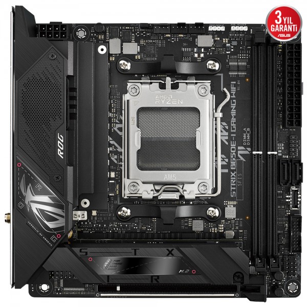 ASUS ROG STRIX B650E-I GAMING WIFI AM5 DDR5 6400  WİFİ 6E BT MİNİ ITX Anakart 2