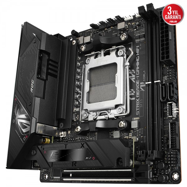 ASUS ROG STRIX B650E-I GAMING WIFI AM5 DDR5 6400  WİFİ 6E BT MİNİ ITX Anakart 4