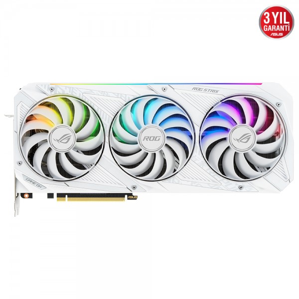 Asus ROG Strix GeForce RTX 3090 OC White ROG-STRIX-RTX3090-O24G-WHITE 24GB GDDR6X 384Bit DX12 Gaming Ekran Kartı 2