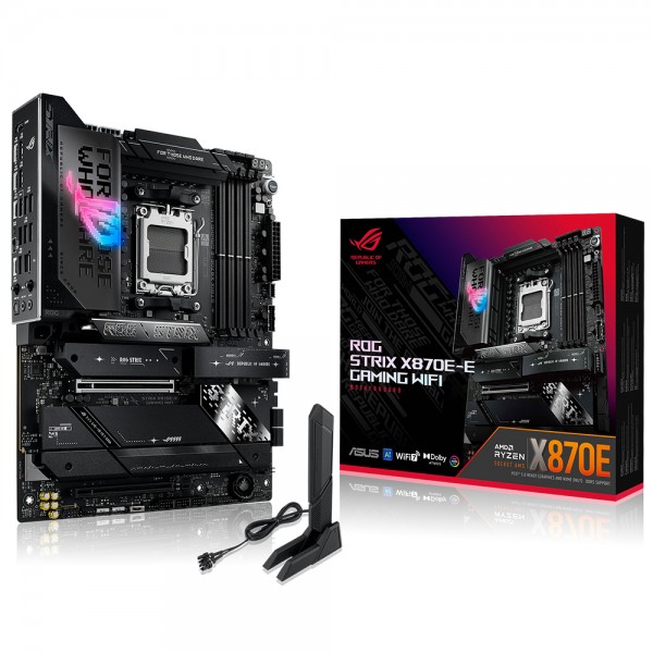 ASUS ROG Strix X870E-E GAMING WIFI 8000MHz(OC) DDR5 AMD Soket AM5 ATX Anakart 1