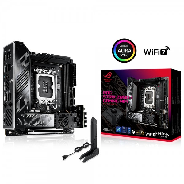 ASUS ROG Strix Z890-I GAMING WIFI 8800Mhz(OC) DDR5 Intel Soket 1851 mini-ITX Anakart 1