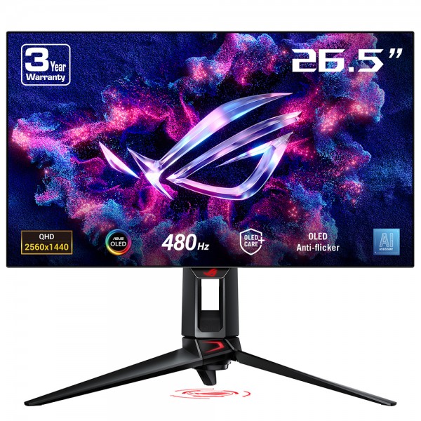 Asus ROG Swift PG27AQDP 26.5" OLED 2K 2560x1440 0.03ms 480Hz Gaming Monitör