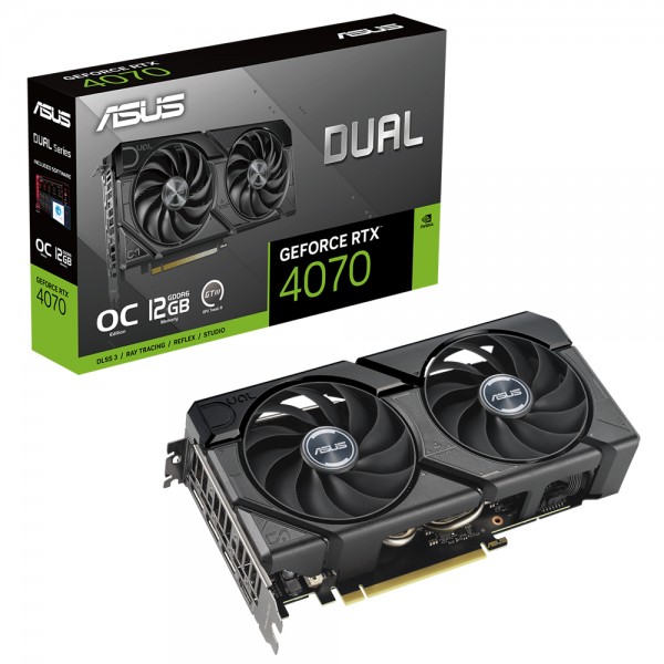 ASUS RTX 4070 DUAL-RTX4070-O12GD6-EVO OC 12GB GDDR6X 192bit EKRAN KARTI
