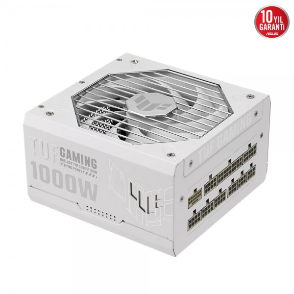 ASUS TUF Gaming 1000G WHITE 1000W 80 PLUS Gold Tam Modüler ATX 3.0 Uyumlu Beyaz Power Supply 2