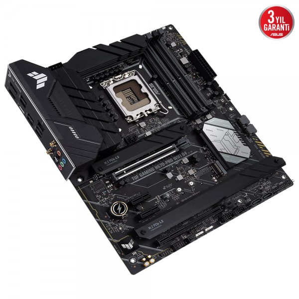 ASUS TUF GAMING H670-PRO WIFI D4 INTEL H670 SOKET 1700 DDR4 5333(OC)MHz ATX GAMING ANAKART 3