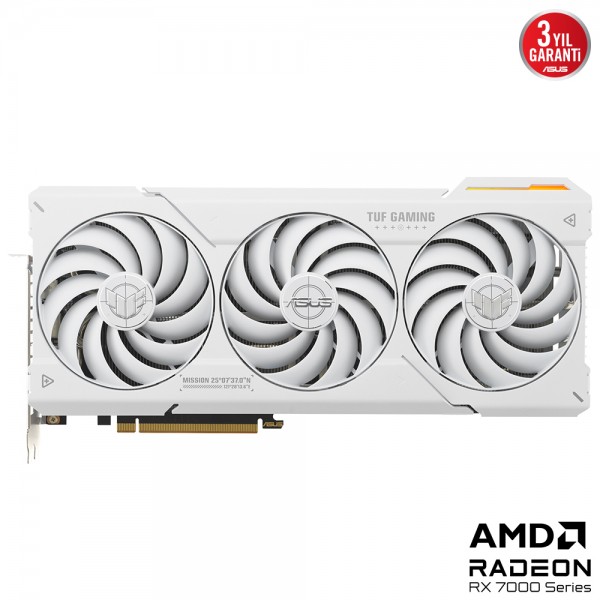 ASUS TUF Gaming Radeon RX 7800 XT White OC Edition 16GB GDDR6 Beyaz Ekran Kartı 2