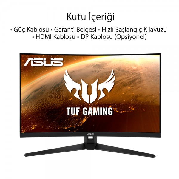 ASUS TUF GAMING VG32VQ1BR 31.5¨ 165Hz 1Ms VA WQHD FreeSync Premium Gaming Monitör Outlet Pikselli Ürün 2 Yıl garanti 5