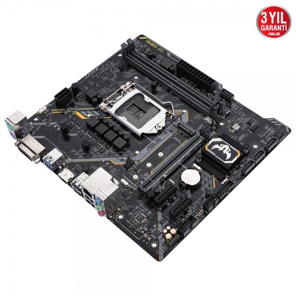 ASUS TUF H310M-PLUS GAMING R2.0 Intel H310 LGA1151 DDR4 2666 HDMI DVI M2 USB3.1 AURA RGB mATX 4