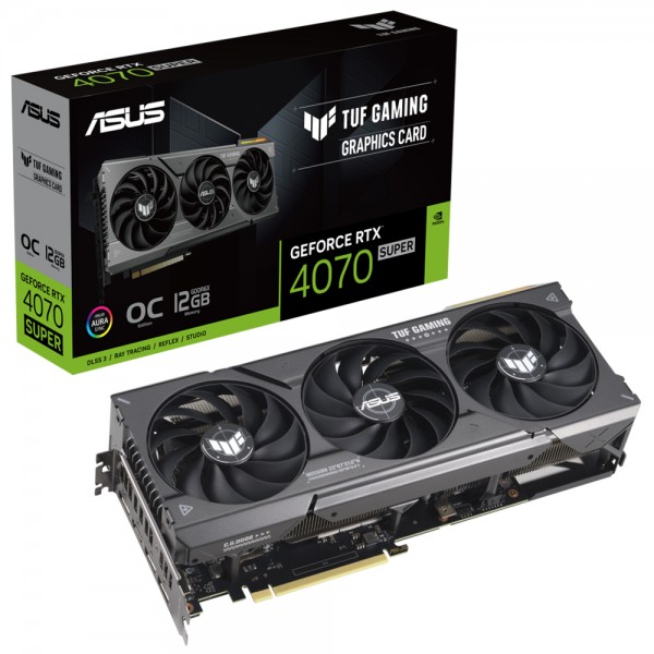 ASUS TUF RTX4070S O12G GAMING NVIDIA GEFORCE 12GB GDDR6X 192bit 2595MHz Ekran Kartı