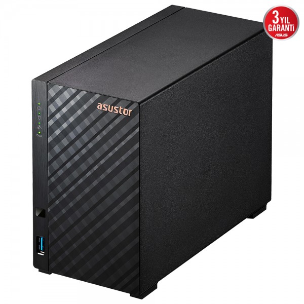 ASUSTOR Drivestor 2 Lite AS1102TL Realtek RTD1619B 1GB NAS Depolama Cihazı 3