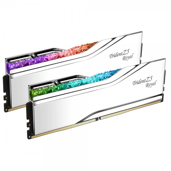 Gskill Trident Z5 Royal 64GB (2x64GB) DDR5 6400Mhz DUAL F5-6400J3239G32GX2-TR5S Siyah/CL32/Soğutuculu/Intel XMP 3