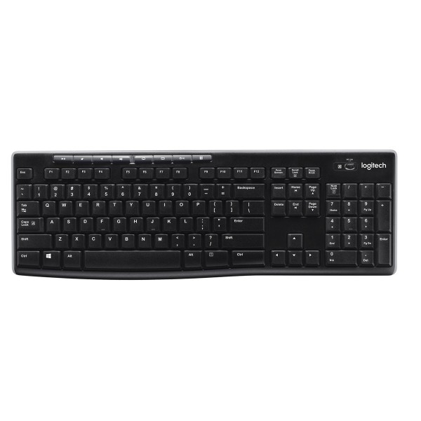 LOGITECH K270 KABLOSUZ KLAVYE USB SİYAH 920-003761 1