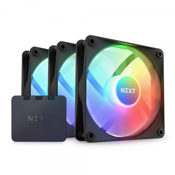 NZXT F120 RGB Core Black 120 mm Fan  3'lü Set