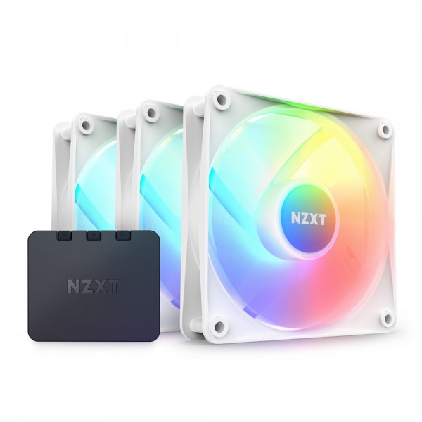 NZXT F120 RGB Core White 120 mm Fan (3'lü Set)