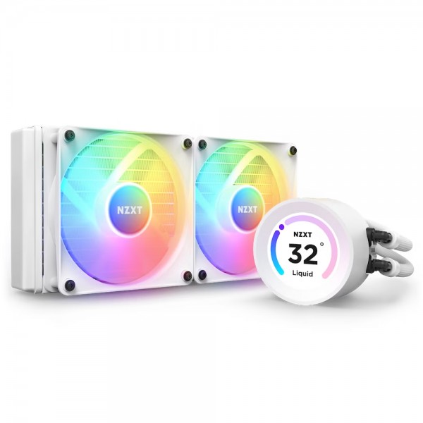 NZXT Kraken Elite 240 White RGB AIO LCD Display 240 mm Intel 1700p/AMD Uyumlu Sıvı Soğutucu