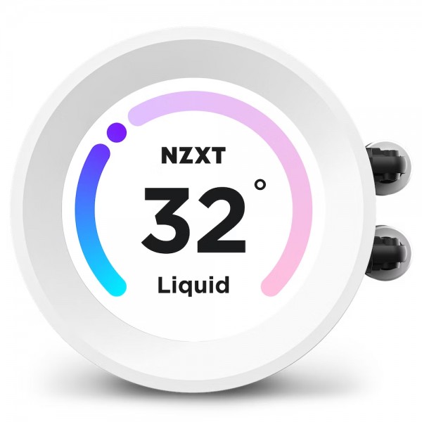 NZXT Kraken Elite 360 White RGB AIO LCD Display 360 mm Intel 1700p/AMD Uyumlu Sıvı Soğutucu 3