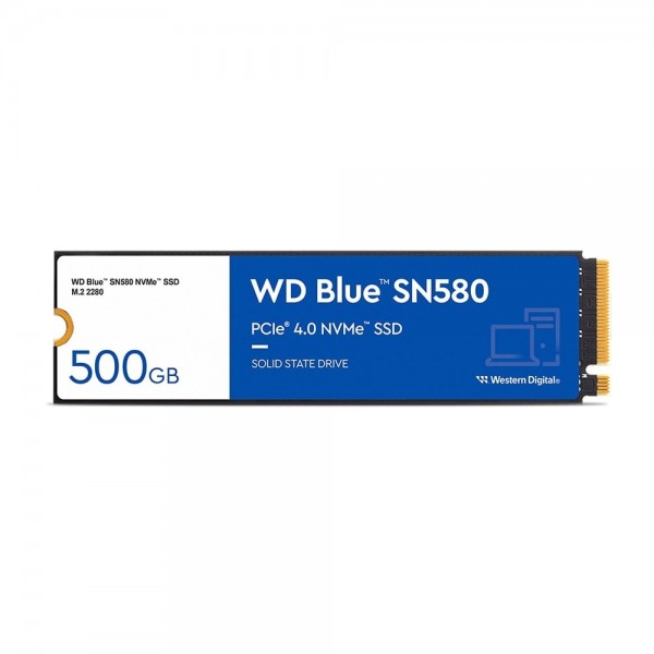 WD 500GB Blue SN580 SSD m.2 NVMe WDS500G3B0E