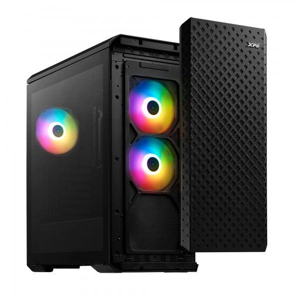 XPG Defender Pro DEFENDER PRO-BKCWW Temperli Cam Mesh ARGB USB 3.0 Siyah E-ATX Mid-Tower Gaming Kasa 4