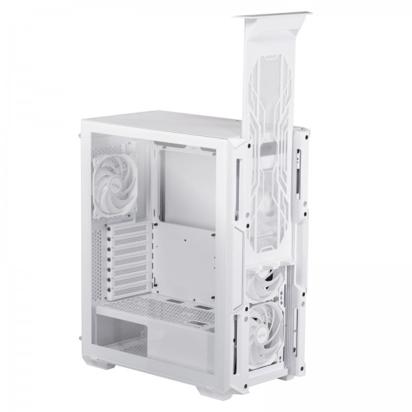 XPG Starker Air ARGB 4x Fan Temperli Cam Mıd Tower Beyaz Gaming Kasa 4