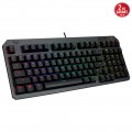 ASUS TUF GAMING K3 GEN II RED SWITCH, KOMPAKT 97 TUŞ DİZİLİMİ, OPTİK-MEKANİK RGB ANAHTARLAR, SES AZALTICI KÖPÜK, IP57 SU GEÇİRMEZLİK, ÇIKARILABİLİR ÜST PLAKA VE AURA SYNC 4