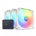 NZXT F120 RGB Core White 120 mm Fan (3'lü Set) 1