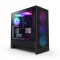 NZXT H5 Flow (2024) Black RGB Tempered Glass USB 3.2 ATX Mid Tower Kasa